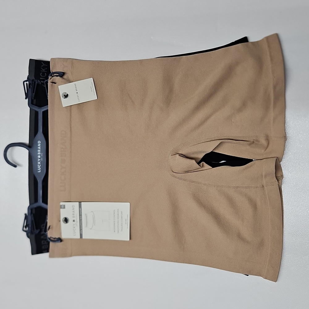 Lucky Brand 2pk Shaping Mid- Short- Tan and Black